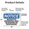 Signmission Restricted Residential Area No Hunting Or OSHA Notice Sign, Plastic, 18in W x 12in L, 2PK OS-2PACK-NS-P-1218-L-18091 - alternate 3